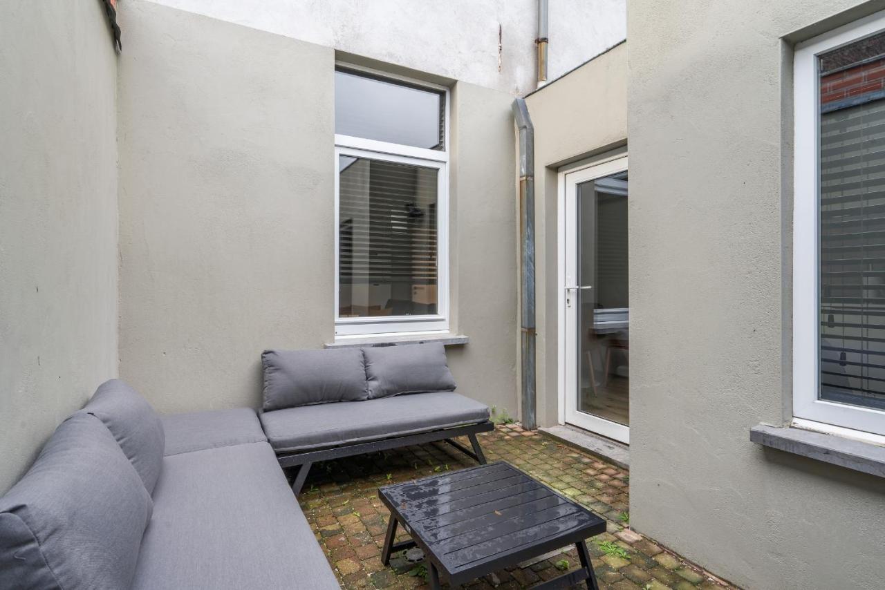 Ferienwohnung Cosy, Furnished & Renovated Flat With Outside Lounge Gent Exterior foto